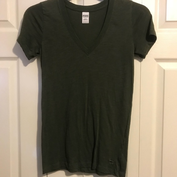 VS PINK V-Neck Tee Shirt - Picture 1 of 3